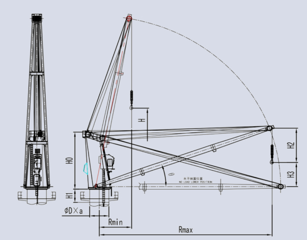 Marine Hydraulic Cargo Crane