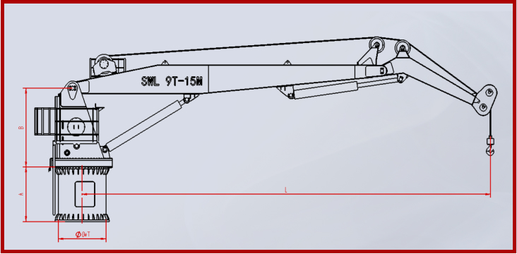 Marine Knuckle Boom Blueprint