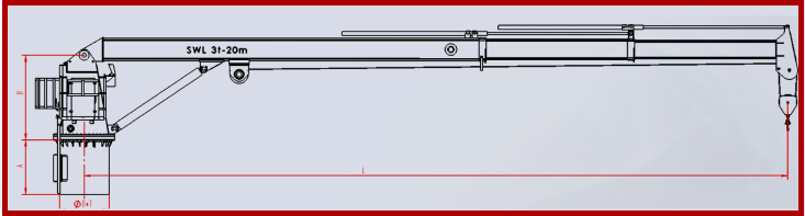 Marine Telescopic Boom Blueprint