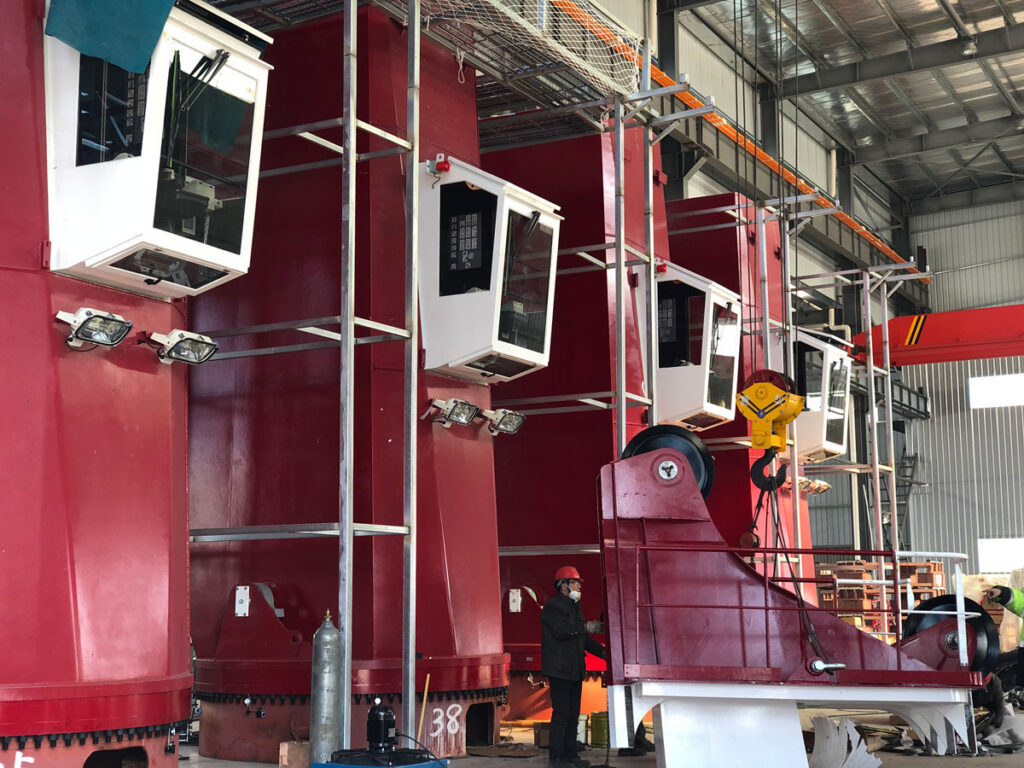 Crane slewing tower