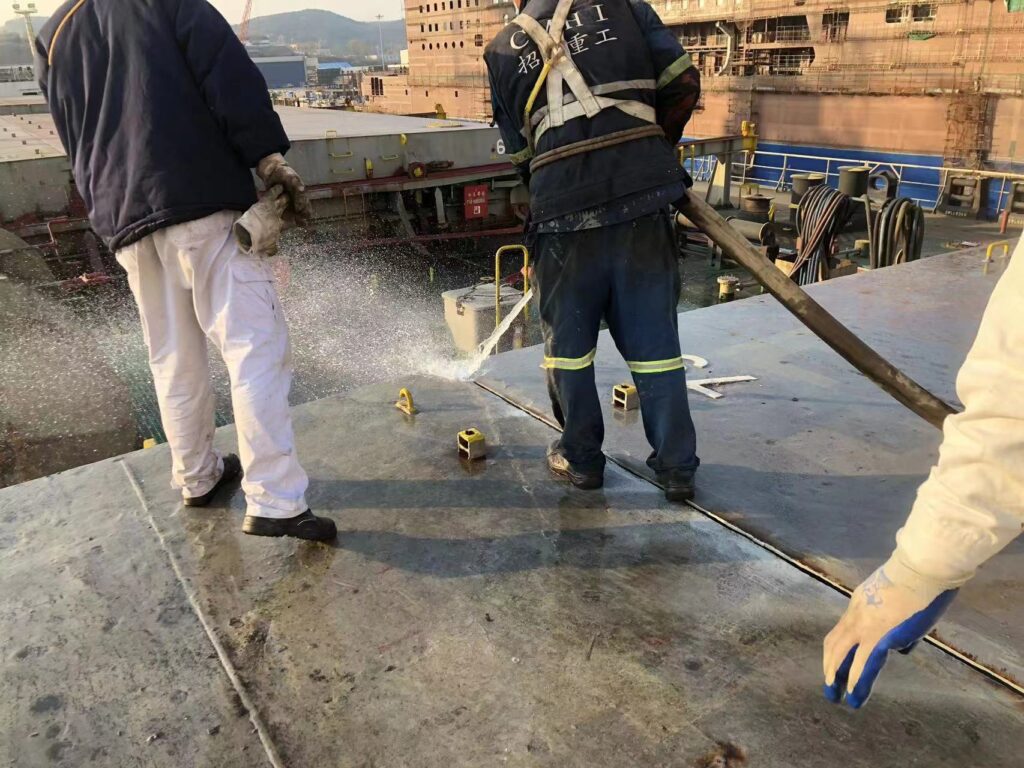 Hatch cover water tightness test