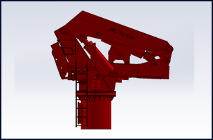 Knuckle and telescopic boom crane